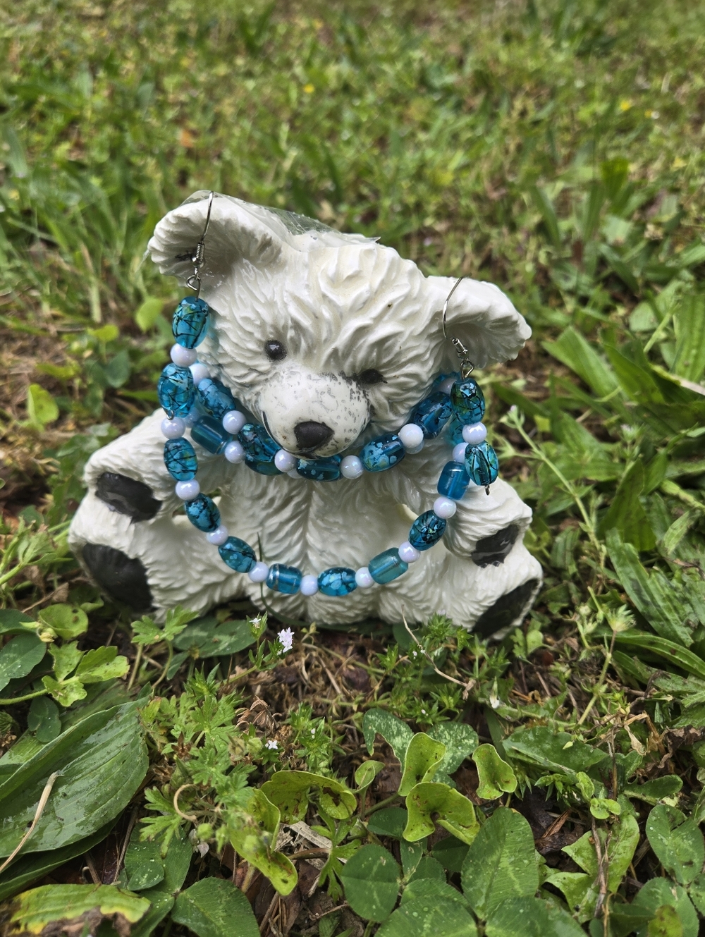 Homemade Jewerly Set Includes Bear